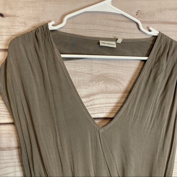 ANTHROPOLOGIE The Odells Brown Cut Out Triangle Mini Dress - Picture 4 of 10